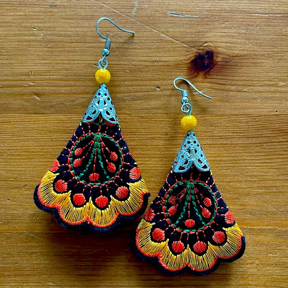 Large Summer Boho Statement Earrings